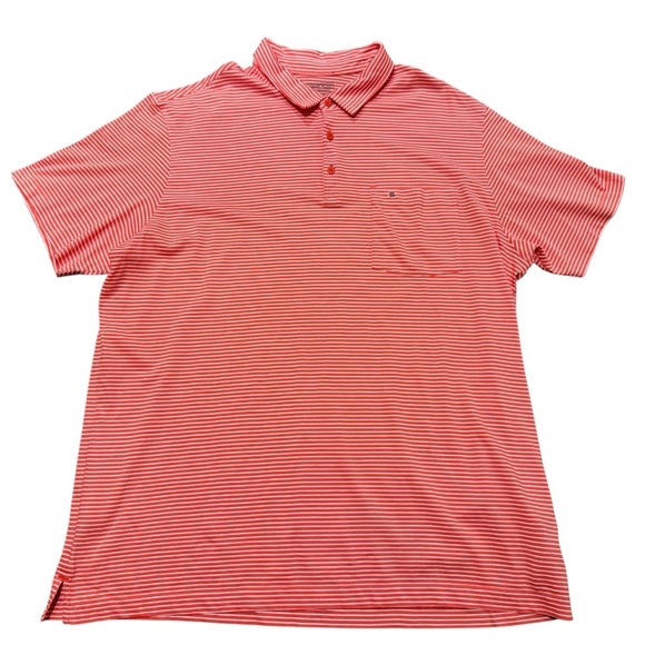 Patagonia Men's Daily Short Sleeve Polo 100% Cotton Size XXL Red Striped - Picture 1 of 10